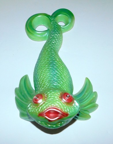 Mid century chalkware koi - mid, fish